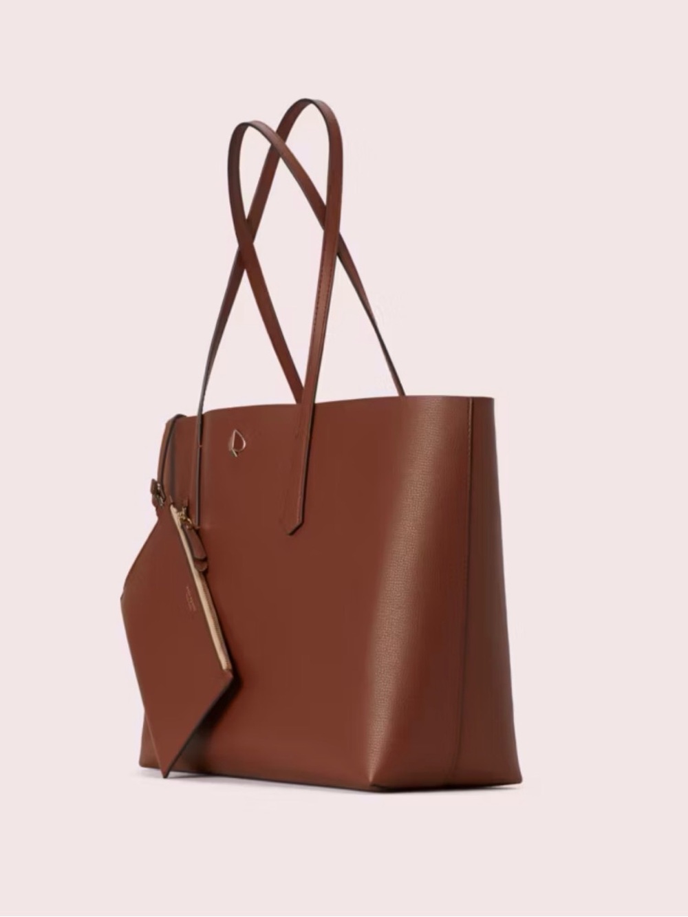 Kate Spade Molly Large Leather Tote in Warm Gingerbread
